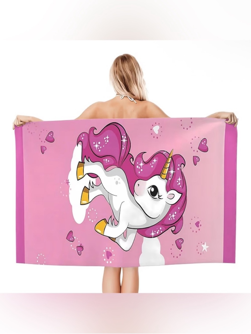 Pink Unicorn 30x60” Beach Towel NWT